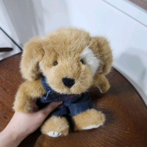 보이즈베어 멜빵 갈색 강아지 빈티지 인형 키덜트