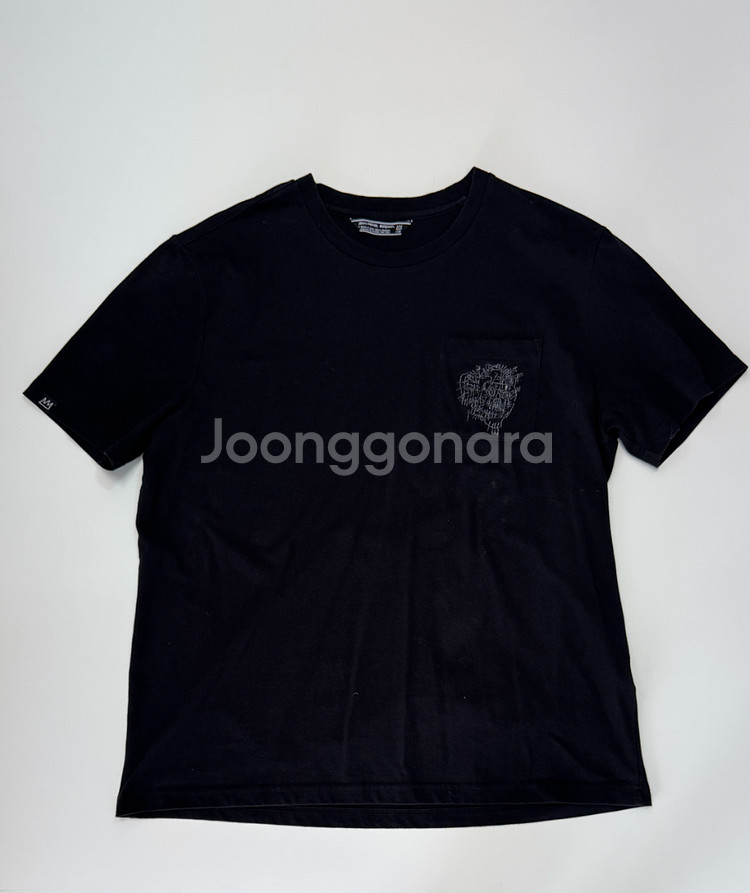 장미쉘바스키아 원 포켓 반팔 티셔츠 3XL--0