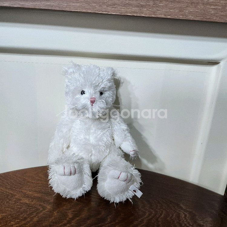 보이즈베어 레어 뽀글 흰 고양이 빈티지 인형 키덜트--0