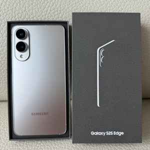 (교신가능)갤럭시 S25 엣지 실버 512GB 팝니다