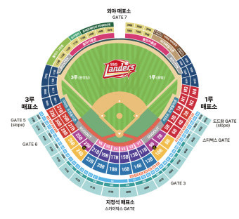 27일 랜더스필드 한화V랜더스 1루 내야필드석 2연석--0