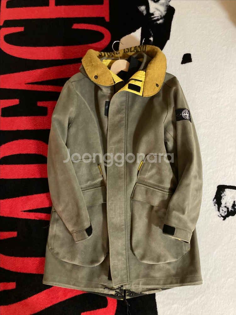 [L]18fw 스톤아일랜드 맨메이드 스웨이드 코트 자켓--2