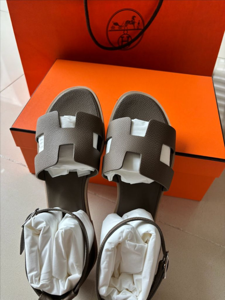 (새상품)에르메스 산토리니샌들 에토프색상 39(255)--3