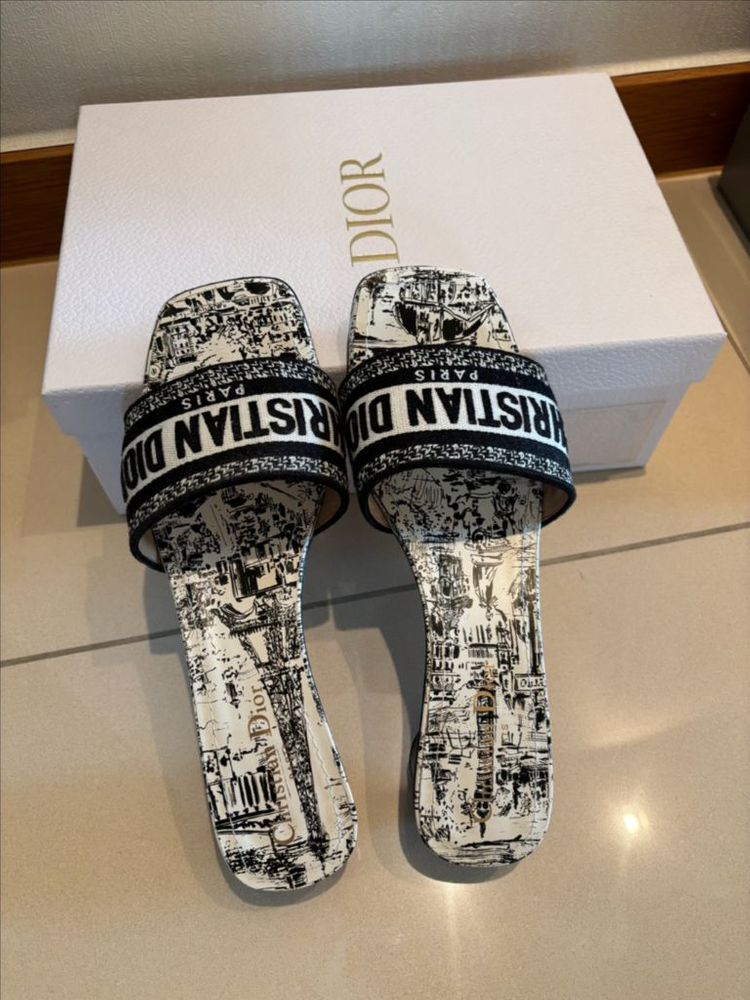 디올 뮬 슬리퍼 38.5(255)--6