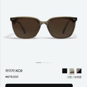 젠틀몬스터 하이저 선글라스 카키브라운