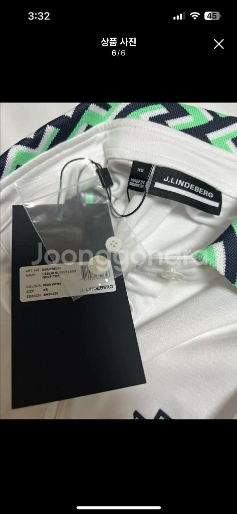 J.LINDEBERG 골프웨어 XS 세트--5