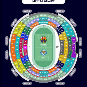 대구fc vs 바르셀로나 2등석 B 1열