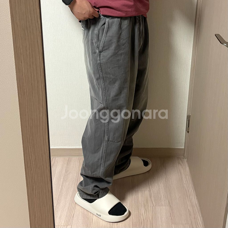 정품 디스이즈네버댓 피그먼트 밴딩 데님팬츠 청바지--1