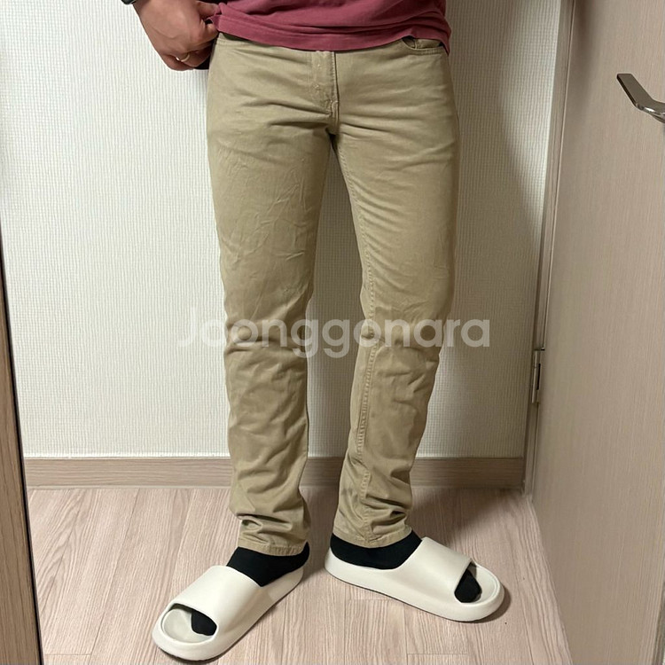 정품 리바이스 베이지 치노팬츠 면바지 31인치--0