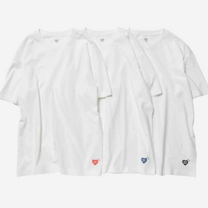 휴먼메이드 반팔 티셔츠 3팩 (화이트/M,L,XL)