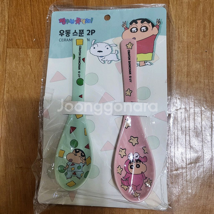 짱구 수저세트 4세트일괄 미사용 무료배송--3