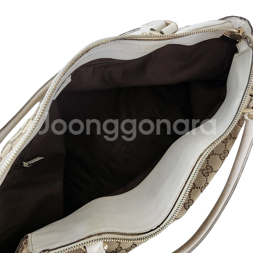 정품 구찌 GG로고 자가드 D링 토트/숄더백--9