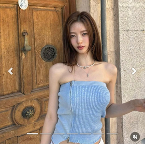 마뗑킴 데미지 튜브탑 free