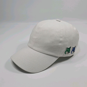 메종키츠네 더블 폭스헤드 자수 볼캡