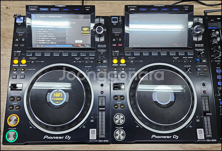 파이오니아 CDJ-3000 2덱 + DJM-A9 1덱--0