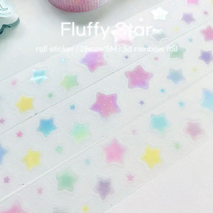 지제스튜디오 Fluffy Star 플러피 스타 롤스티커