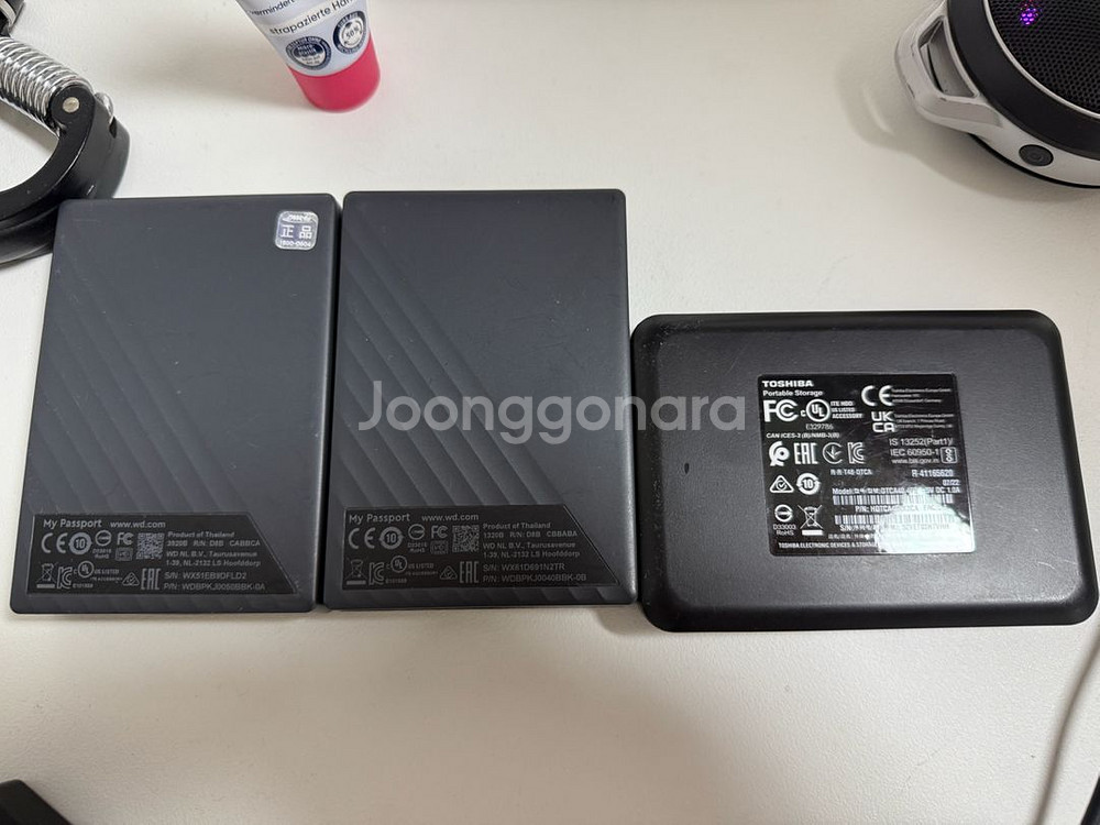 WD 4tb, Toshiba 2tb 외장하드--1
