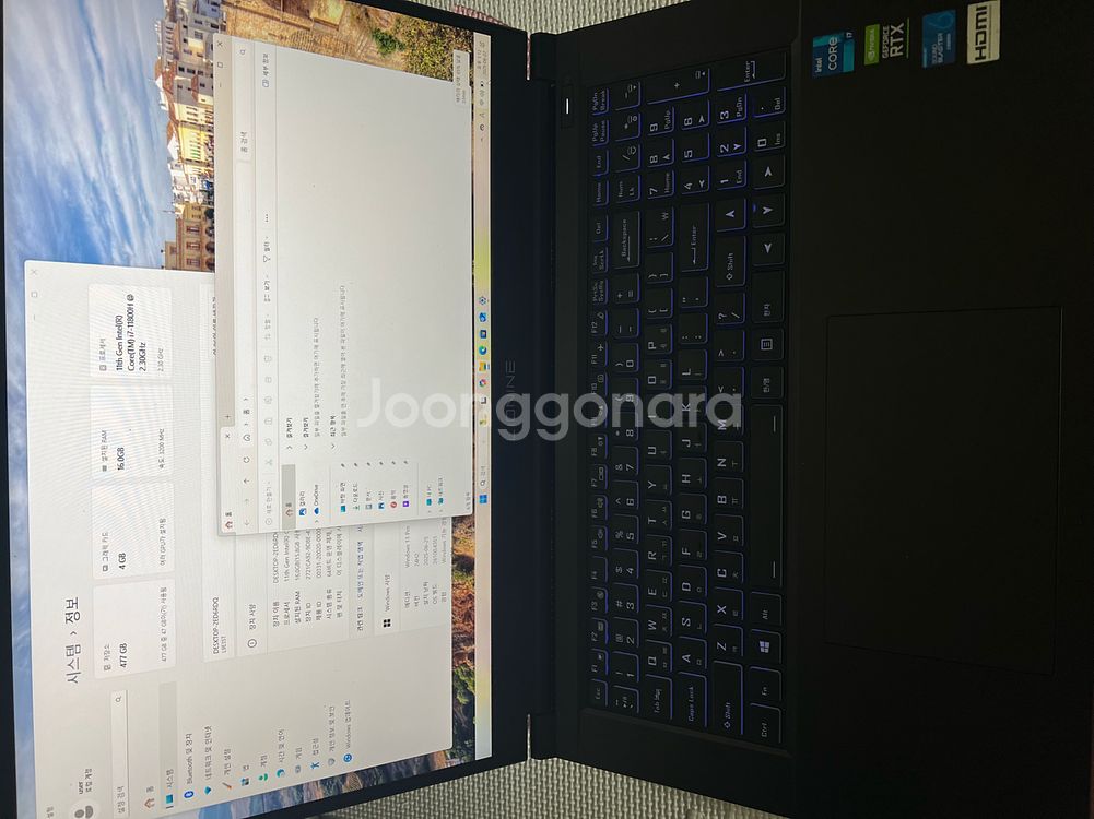 리오나인 rtx3050ti 노트북--1