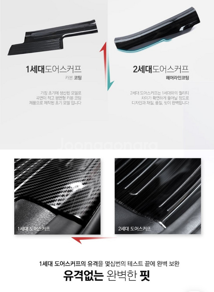 메이튼 현대 넥쏘 도어스커프 4p/박스새상품--9
