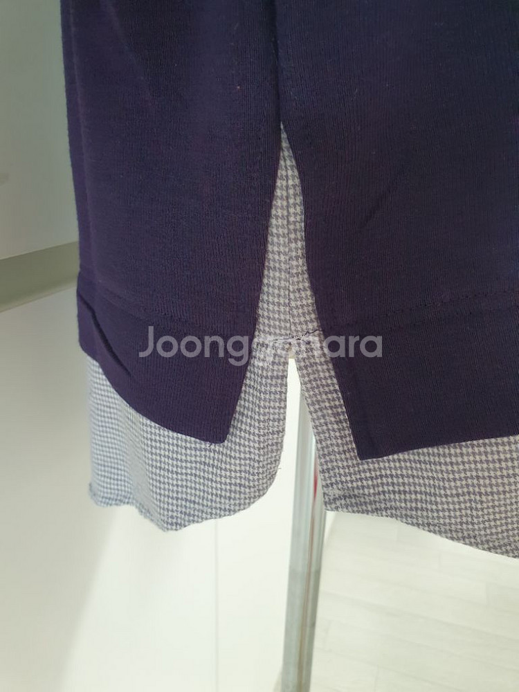 (거의새거)도네이 레이어드 기모셔츠니트 90사이즈--2