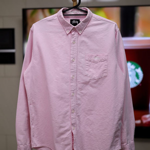 미치게 예쁜 스투시 STUSSY 핑크 셔츠 남녀공용