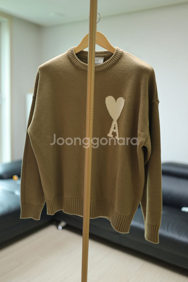 아미 하트 로고 니트 XL 오버핏--1