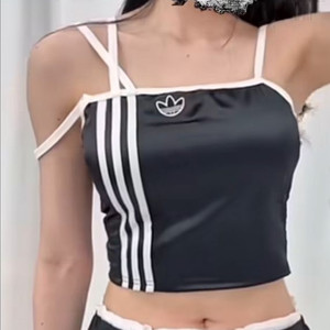 재미삼아 아디다스 커스텀 나시 3줄 띠띠 빈티지