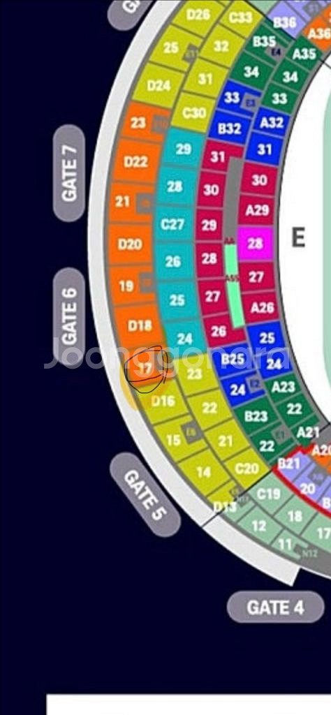바르셀로나 대구 2등석 b / 4연석--0