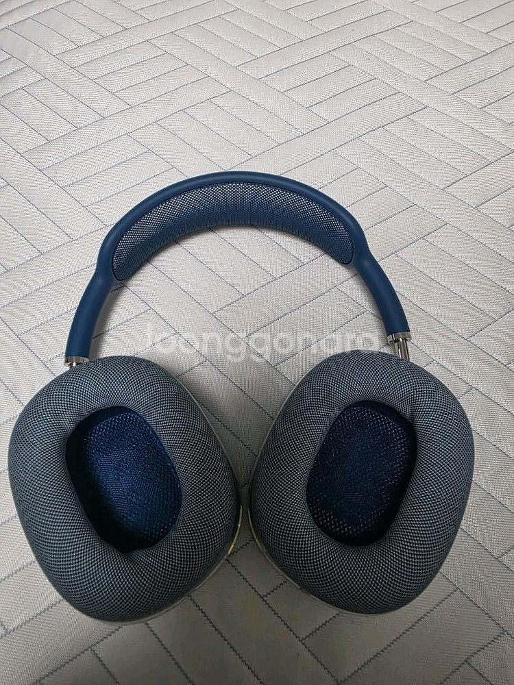 에어팟맥스 스카이블루 1세대 S급 풀박스 애플케어 남음--1