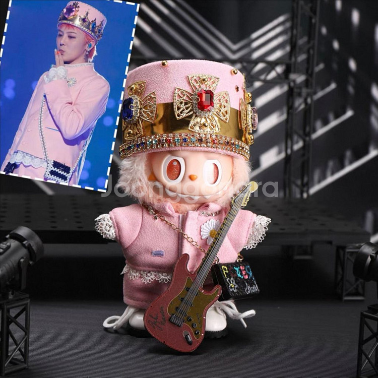 핸드메이드 라부부 인형옷 지드래곤 GD 지디 핑크 왕관--0