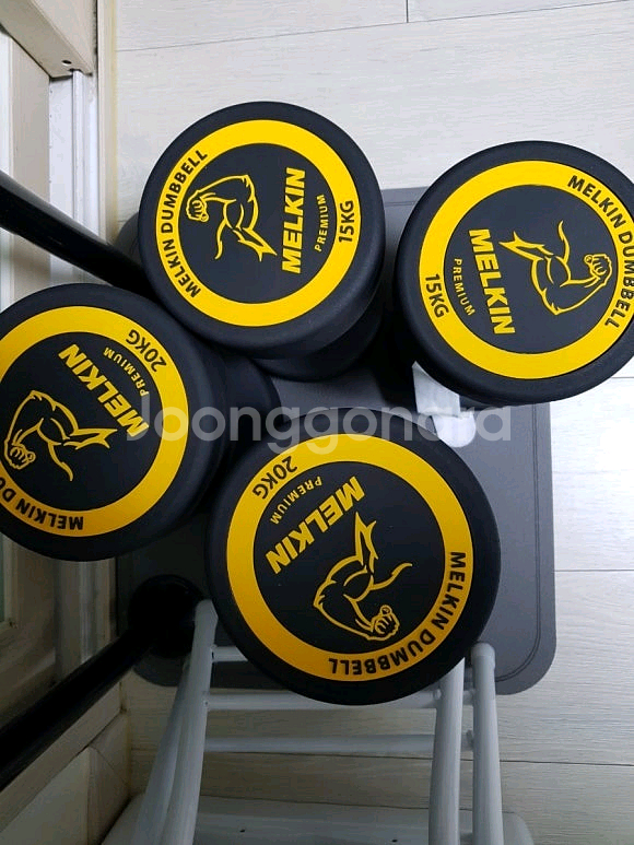 멜킨 TPU 덤벨 15kg,20KG 프리미엄 클럽형 우--0