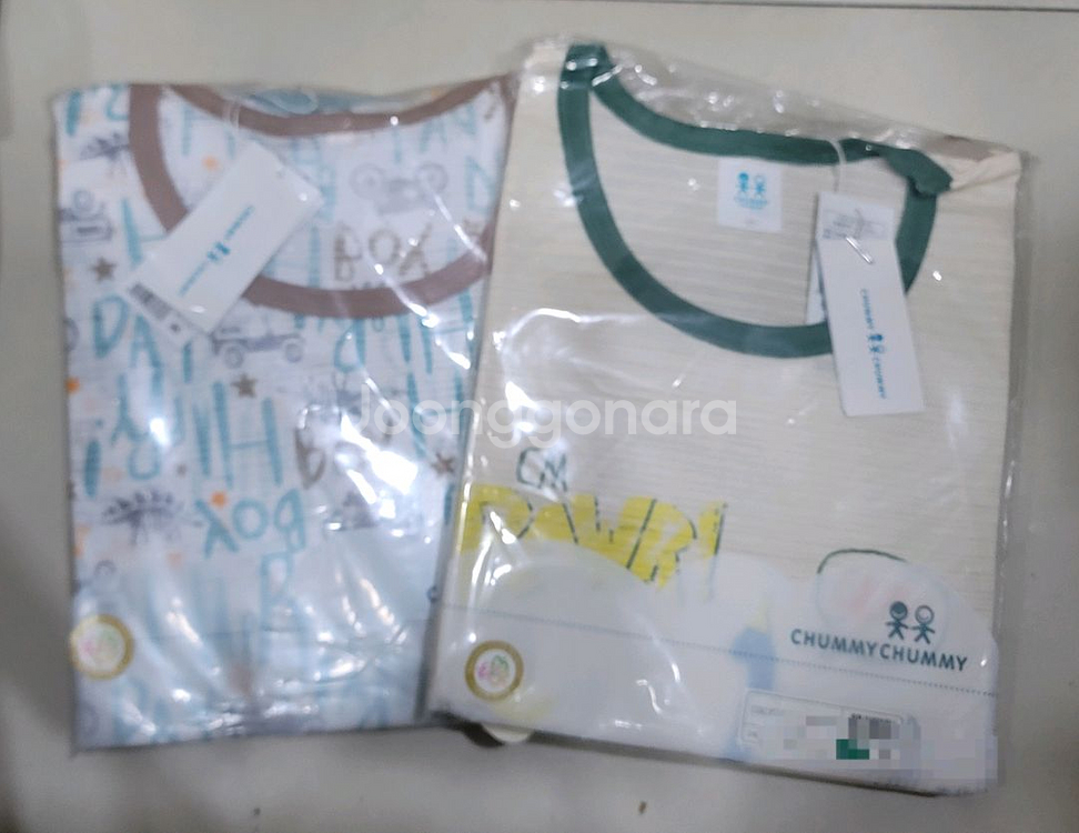 첨이첨이 칠부&반팔내의85호 총2벌 새상--0