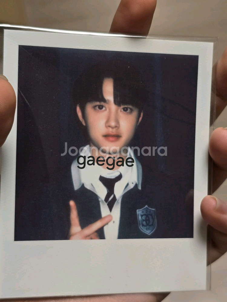 디오 도경수 EXO 엑소 시즌그리팅 시그 폴라로이드--0