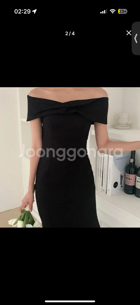 2부드레스 블랙웨딩드레스 셀프웨딩드레스--1