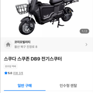전기 오토비이 스쿠존 DB9