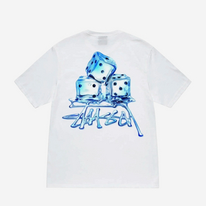 스투시 멜티드 티셔츠 화이트 S melted
