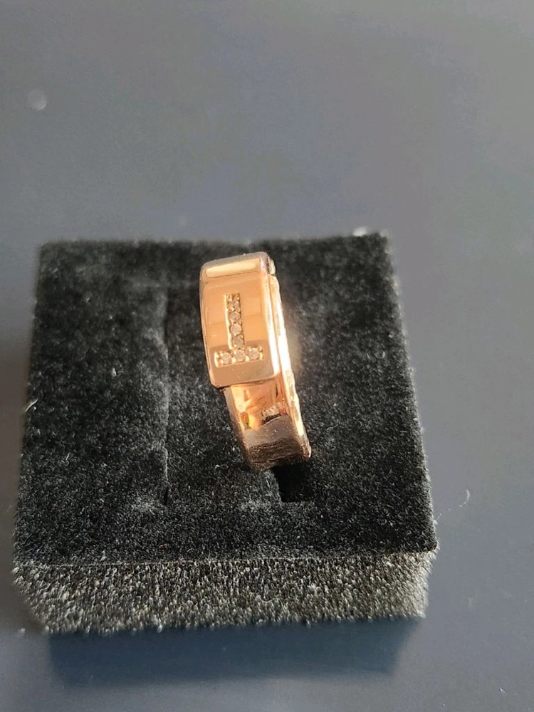 14K 심플한 T반지 이미지