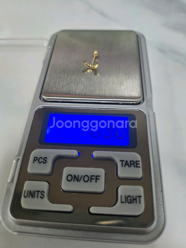 14k 옐로은골드 스마일 피어싱 8mm--6