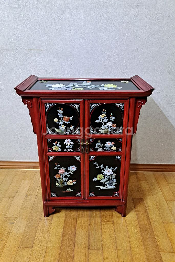 옥돌장식장 자개장--0