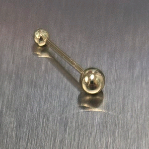 14k 옐로우골드 2mm 볼 피어싱 8mm