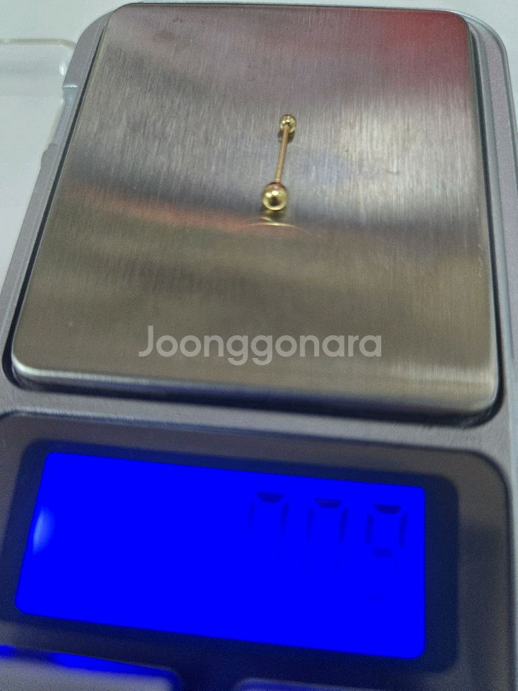 14k 옐로우골드 2mm 볼 피어싱 8mm--6