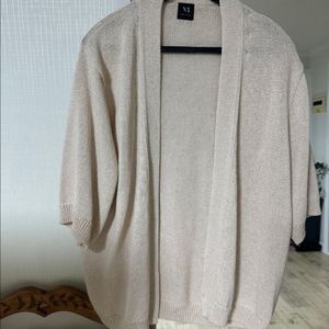 엠베이지 린넨 여름 가디건 (베이지) 타임 구호 오염