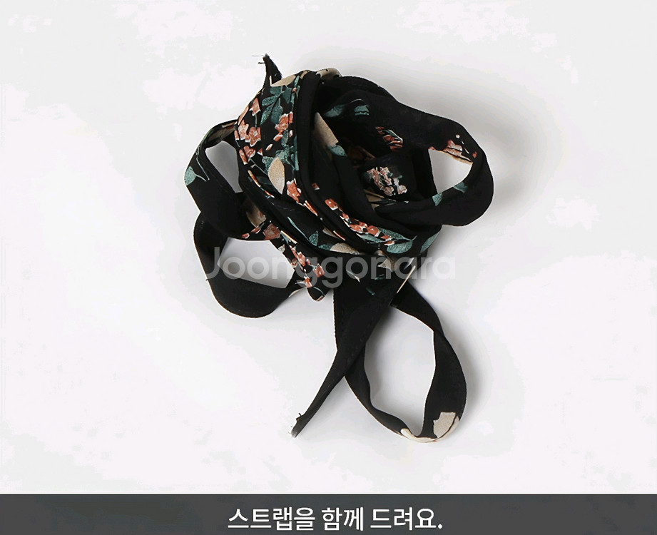 에이블리 [헤링본] 플라워 쉬폰 플리츠 여성 롱원피스--4
