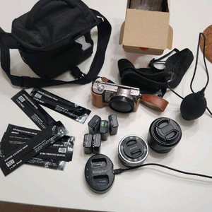 a5100 렌즈킷과 sel35f18 렌즈팝니다.
