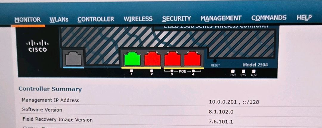 CISCO 시스코 무선 컨트롤러 AIR-CT-2504--4