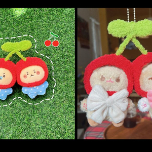 인형모자 10cm 체리 모자