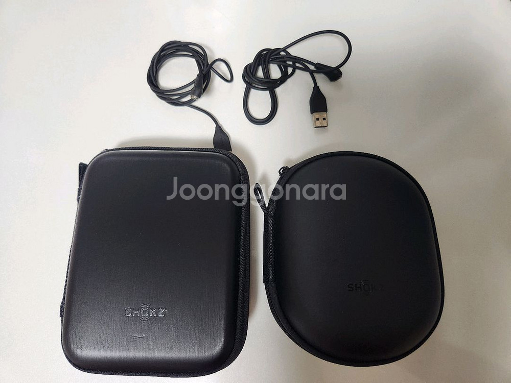 정품 애프터샥 골전도 이어폰 충전기,케이스 세트 일괄--0