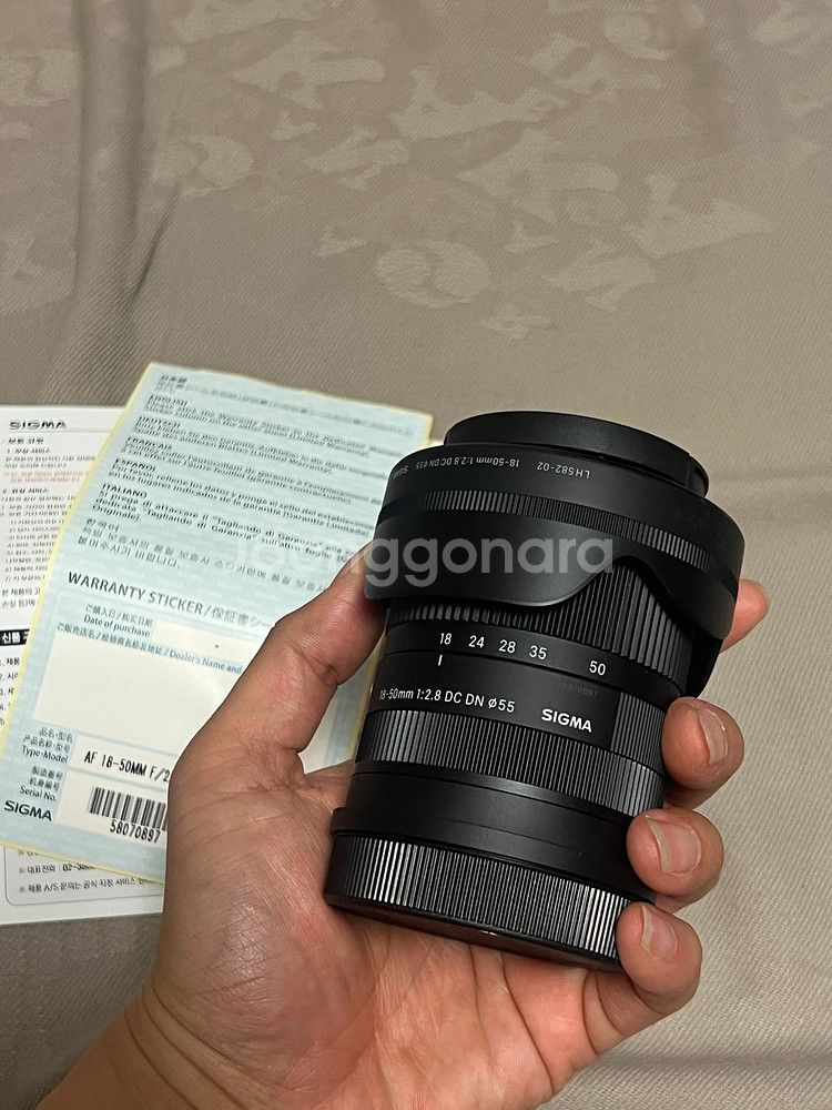 시그마 18-50, 10-18mm F2.8 L마운트--2