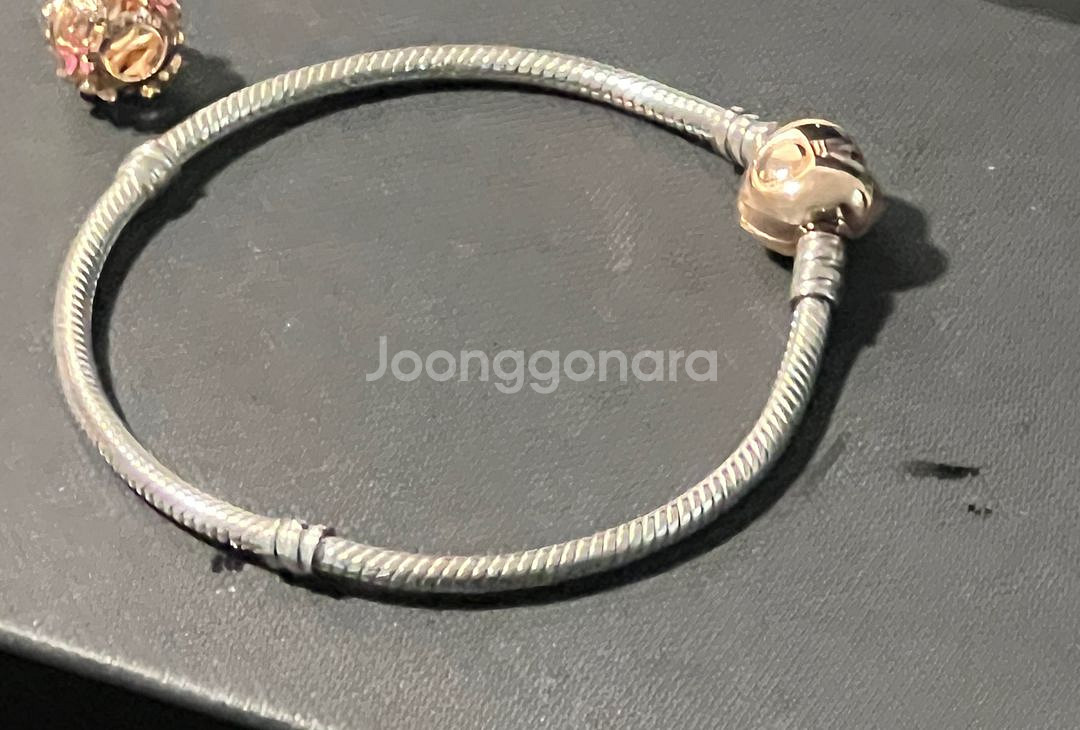 판도라 로즈 모멘츠 하트 팔찌 브레이슬릿 18cm--1