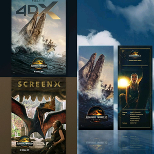 쥬라기 월드 스크린엑스 포디엑스 포스터 CGV TTT